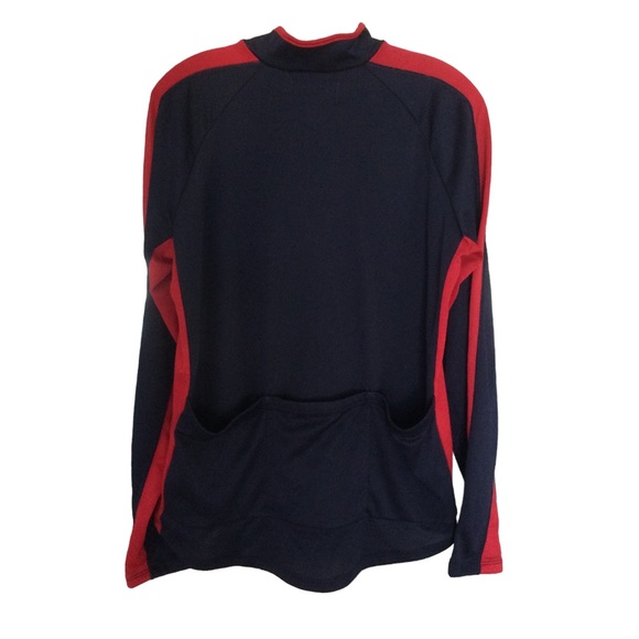 Performance Navy&Red 1/4 Zip Cycling Jersey Size: Medium - Picture 2 of 9